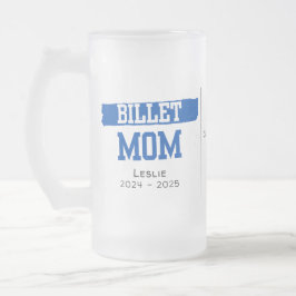 Taza De Cristal Esmerilado Mamá Billet Personalizada Con Cita Sentimental