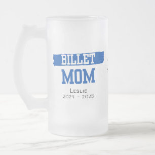Taza De Cristal Esmerilado Mamá Billet Personalizada Con Cita Sentimental