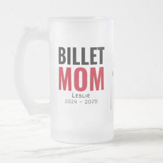 Taza De Cristal Esmerilado Mamá Billet Personalizada Con Cita Sentimental