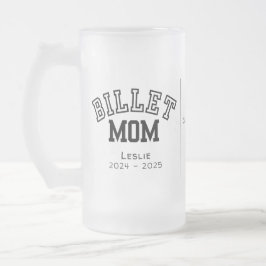 Taza De Cristal Esmerilado Mamá Billet Personalizada Con Cita Sentimental