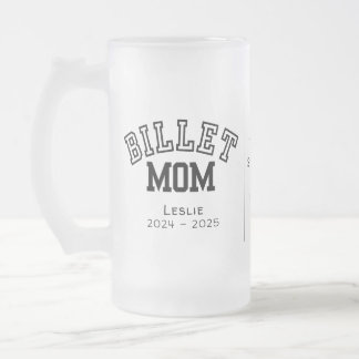 Taza De Cristal Esmerilado Mamá Billet Personalizada Con Cita Sentimental