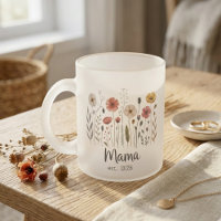 Mama Est Floral Año Arte de Flores Silvestres con 