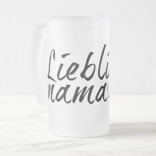 Taza De Cristal Esmerilado mamá favorita