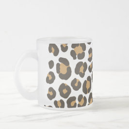 Taza De Cristal Esmerilado Manchas de Jaguar