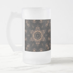 Taza De Cristal Esmerilado Mandala de la Edad de Bronce