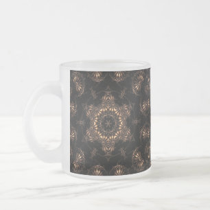 Taza De Cristal Esmerilado Mandala de la Edad de Bronce