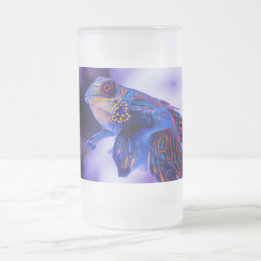 Taza De Cristal Esmerilado Mandarin Goby Fish