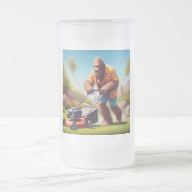 Taza De Cristal Esmerilado Mando de pie grande (Centro)