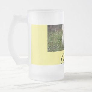 Taza De Cristal Esmerilado Manta personalizada con foto de animal colorido si