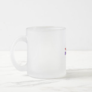 Taza De Cristal Esmerilado Mantente fuerte