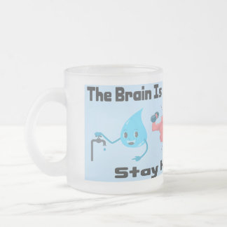 Taza De Cristal Esmerilado Mantente hidratado
