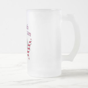 Taza De Cristal Esmerilado Mapa americano de Polonia