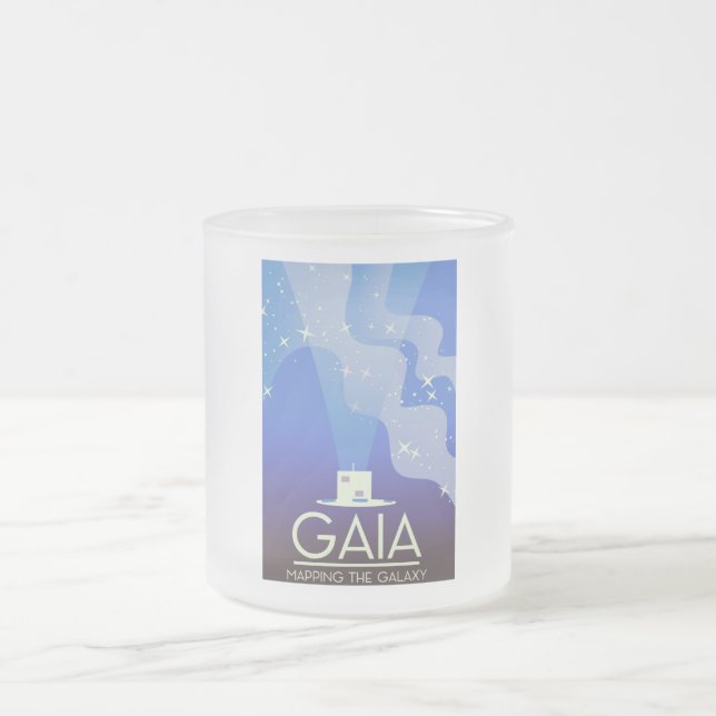Taza De Cristal Esmerilado Mapa del universo de GAIA (Centro)