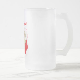 Taza De Cristal Esmerilado Mapa polaco Pierogi Smacznego