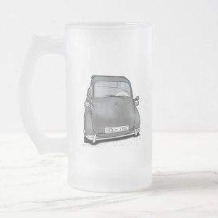 Taza De Cristal Esmerilado máquina retro