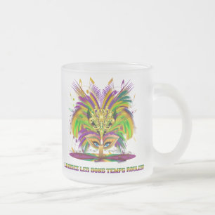 Taza De Cristal Esmerilado Mardi-Gras-Mask-The-Queen-V-4