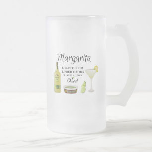 Taza De Cristal Esmerilado Margarita Frosted Mug