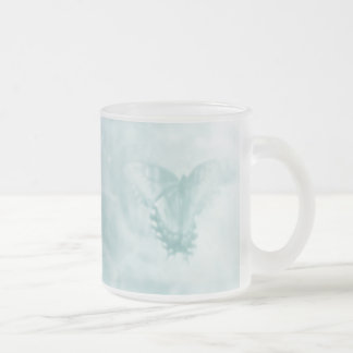 Taza De Cristal Esmerilado Mariposa de ensueño