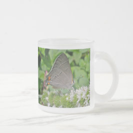 Taza De Cristal Esmerilado Mariposa Gray Hairstren