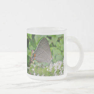 Taza De Cristal Esmerilado Mariposa Gray Hairstren