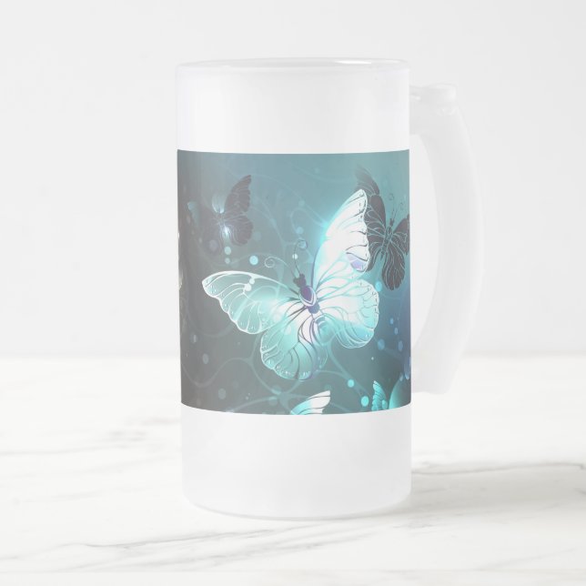Taza De Cristal Esmerilado Mariposas nocturnas (Anverso derecho)
