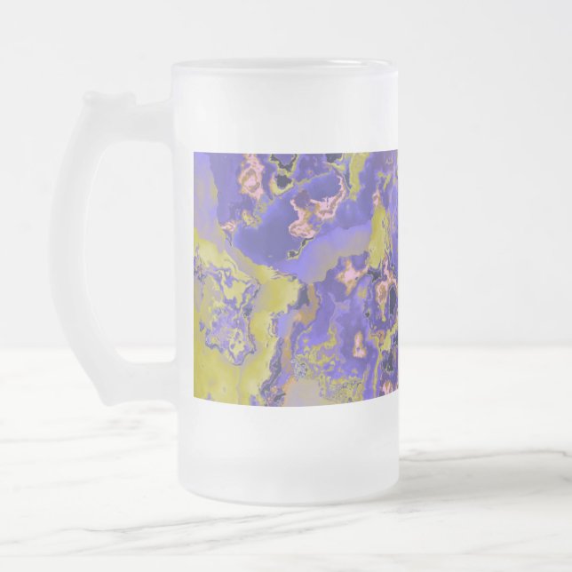 Taza De Cristal Esmerilado Mármol radiactivo (Izquierda)