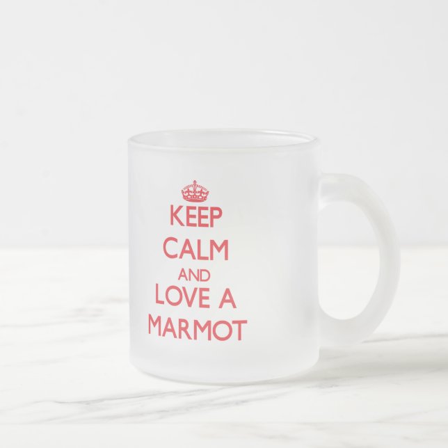 Taza De Cristal Esmerilado Marmota (Derecha)
