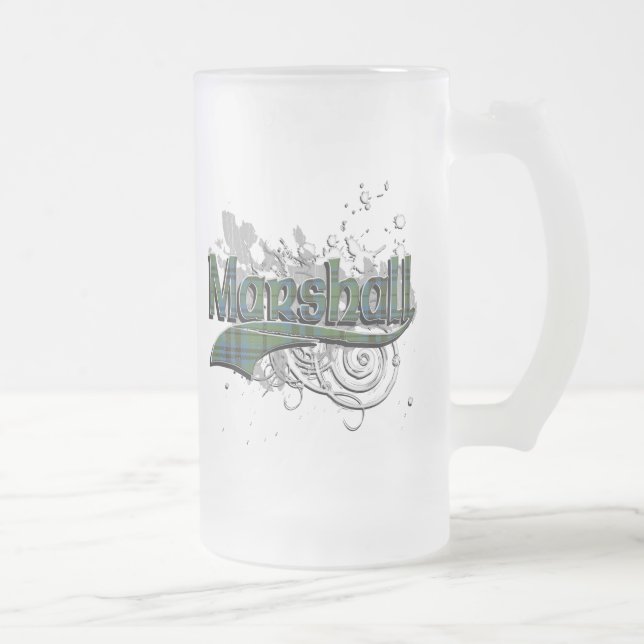 Taza De Cristal Esmerilado Marshall Tartan Grunge (Derecha)