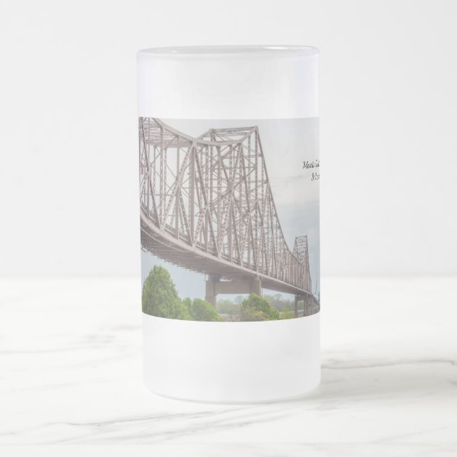 Taza De Cristal Esmerilado Martin Luther Bridge Frosted Mug (Centro)