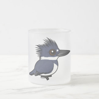 Taza De Cristal Esmerilado Martín pescador ceñido de Birdorable (varón)