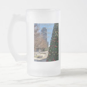Taza De Cristal Esmerilado Más allá del árbol de Navidad de Dallas