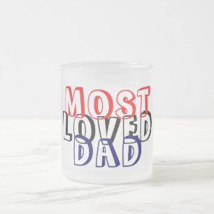 TAZA DE CRISTAL ESMERILADO MÁS AMADO PAPÁ