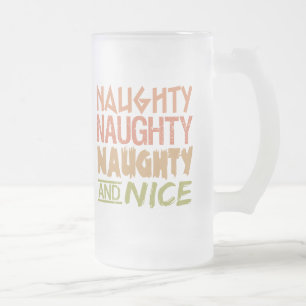 Taza De Cristal Esmerilado Mata personalizado traviesa y agradable - elegir e