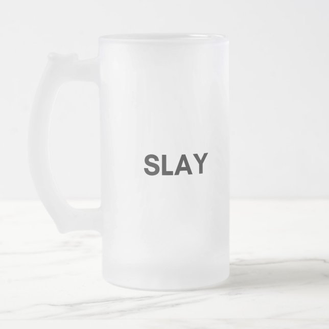 Taza De Cristal Esmerilado matanza (Izquierda)