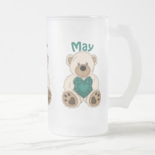 Taza De Cristal Esmerilado May Birthstone froid
