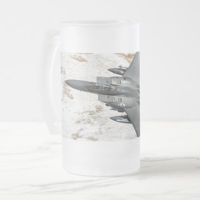 Taza De Cristal Esmerilado McDonnell Douglas F-15 Eagle (Anverso izquierdo)