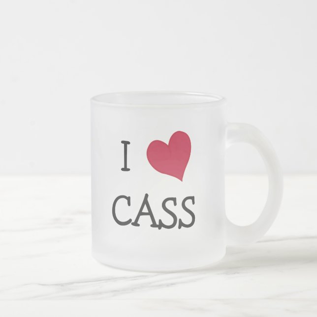 TAZA DE CRISTAL ESMERILADO ME ENCANTA CASS (Derecha)
