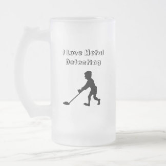 Taza De Cristal Esmerilado Me Encanta Detectar Metalizado Con Detector