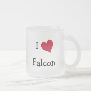 Taza De Cristal Esmerilado Me encanta el Halcón