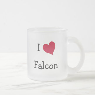 Taza De Cristal Esmerilado Me encanta el Halcón