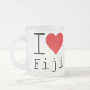 TAZA DE CRISTAL ESMERILADO ME ENCANTA FIJI