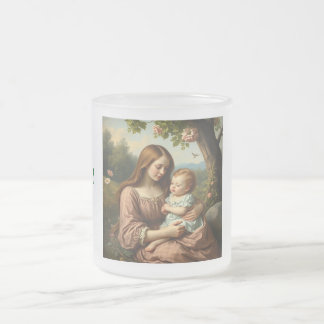 Taza De Cristal Esmerilado Me encanta la mejor mamá jamás personalizada impre