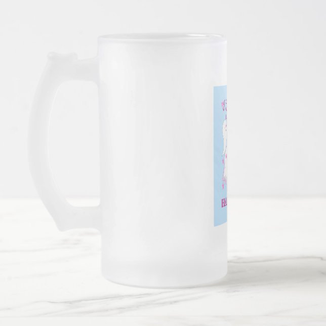 Taza De Cristal Esmerilado Me encanta Spooky Halloween. (Izquierda)