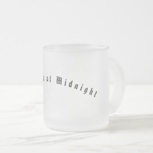 Taza De Cristal Esmerilado me encuentro en Midnight Frosted Mug