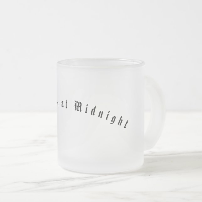 Taza De Cristal Esmerilado me encuentro en Midnight Frosted Mug (Anverso derecho)