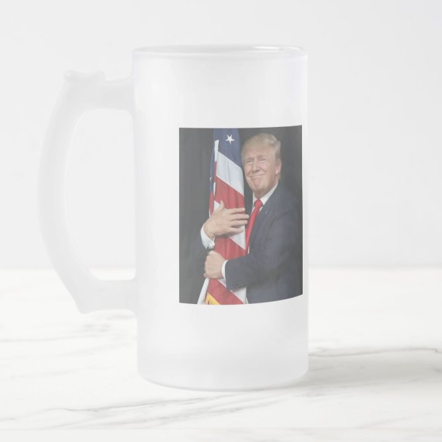 Taza De Cristal Esmerilado ¿Me Extrañas Todavía? - Trump (Izquierda)