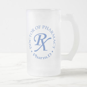Taza De Cristal Esmerilado Médico de la farmacia