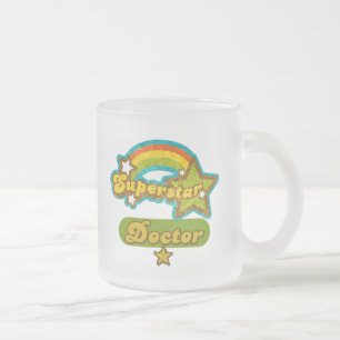 Taza De Cristal Esmerilado Médico de la superestrella