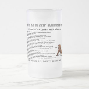 Taza De Cristal Esmerilado Médico helado del combate de Stein de la cerveza
