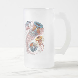 Taza De Cristal Esmerilado Medusas de Haeckel
